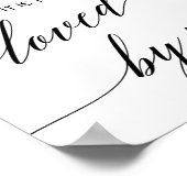 Elegante schwarze Kalligrafie von Ihrem Sign Poster (Ecke)