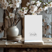 Elegante Schwarze Kalligraphie Save the Date Einla Einladung