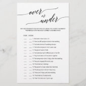 Elegante schwarze Kalligraphie über oder unter dem (Vorderseite)