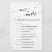 Elegante schwarze Kalligraphie über oder unter dem (Vorne/Hinten)