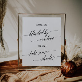 Elegante schwarze Kalligraphie, verblendet von uns Poster