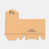 Elegante schwarze Katze, glückliches Halloween Geschenkschachtel (Ungefaltet)