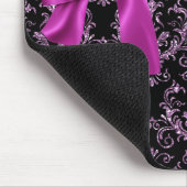 Elegante schwarze lila mousepad (Ecke)