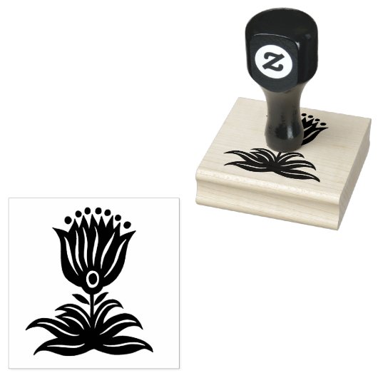 Elegante Schwarze Linie Kunst, Dichtung und Musik Gummistempel (Stempel)