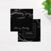 Elegante schwarze Marmor Visitenkarte (Schreibtisch)