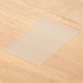 Elegante schwarze minimalistische Hochzeit Acryleinladungen (Ablage )