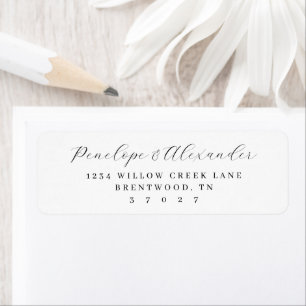 Elegante schwarze minimalistische Kalligrafie