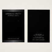 Elegante schwarze minimalistische Ohrring-Display- (Vorne & Hinten)