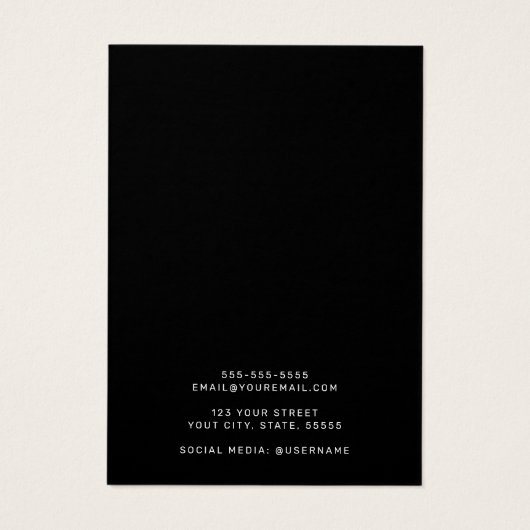 Elegante schwarze minimalistische Ohrring-Display- (Rückseite)