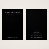 Elegante schwarze minimalistische Ohrring-Display- (Vorne & Hinten)