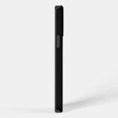 Elegante Schwarze Monogramm-Initialen iPhone Hülle (Rechte Seite)