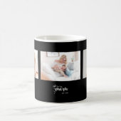 Elegante schwarze Mutter Established-Bow-Anzeige m Kaffeetasse (Mittel)