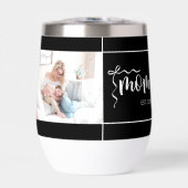Elegante schwarze Mutter etablierte Schleife Foto (Vorderseite)