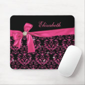 Elegante schwarze rosa mousepad (Mit Mouse)