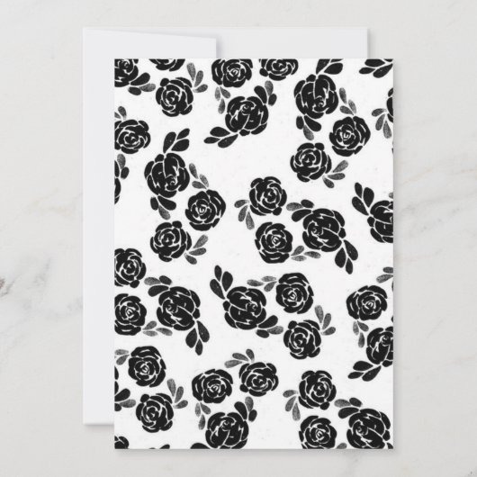 Elegante Schwarze Rose (Rückseite)