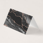 Elegante Schwarze Rose Gold Glitzer Klettfalte Pla (Rückseite)