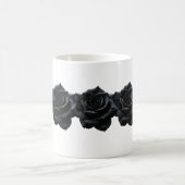 Elegante Schwarze Rose Kaffee Tasse (Mittel)