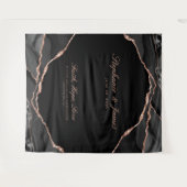 Elegante Schwarze Rose Wandteppich (Vorderseite (Horizontal))