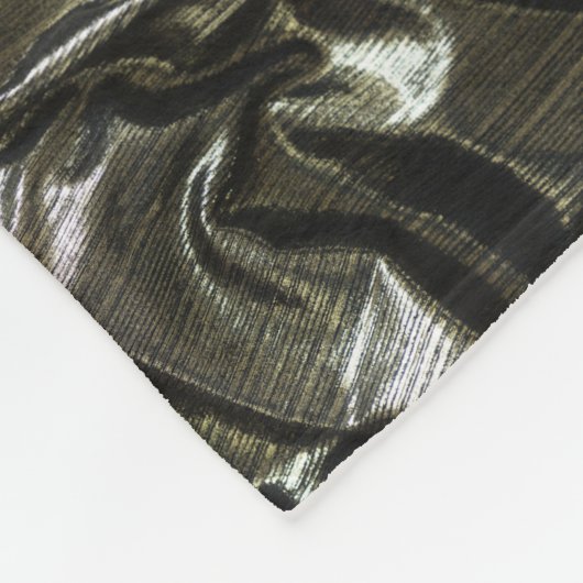 Elegante schwarze Satin-Fleecedecke Fleecedecke (Ecke)