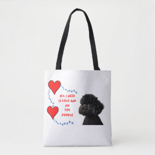 Elegante schwarze Spielzeug-Pudel-Tasche💕🐾 Tasche