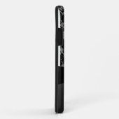 Elegante schwarze Spitze personalisierter iPhone Case-Mate iPhone Hülle (Hinten/Rechts)