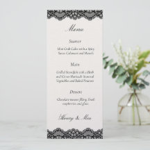Elegante schwarze Spitze Vintage-Hochzeitsfeier