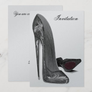 Elegante Schwarze Stiletto Schuhe Einladung