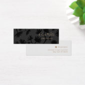 Elegante schwarze Studentenverkleidungskarte (Schreibtisch)