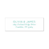 Elegante schwarze Typografie Permastempel (Design)