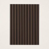 Elegante schwarze und braune Streifen Danke Karte (Rückseite)