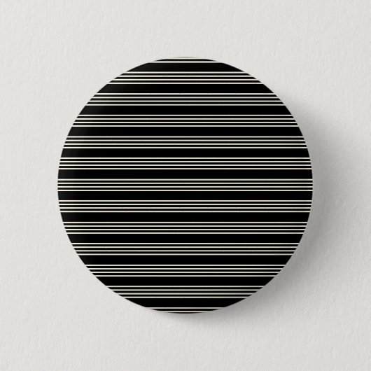 Elegante schwarze und cremefarbene horizontale Str Button (Vorderseite)