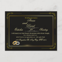 Elegante schwarze und goldene aufwendige Luxus-Hoc
