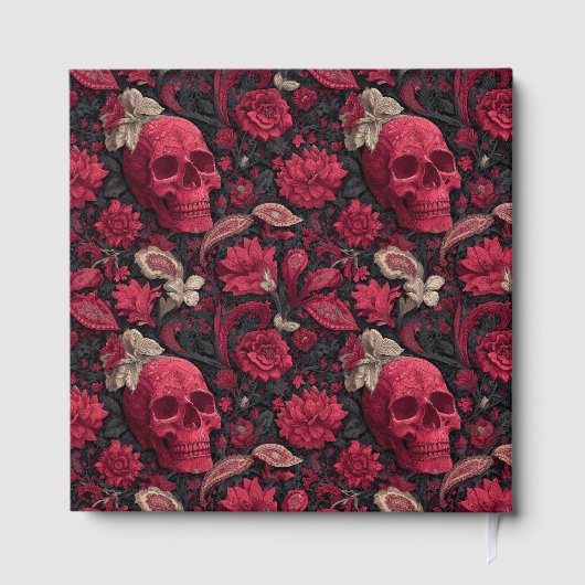 Elegante schwarze und goldene Hochzeitsankündigung Gästebuch (Rückseite)