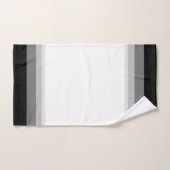 Elegante schwarze und graue Streifen Badhandtuch Set (Handtuch)