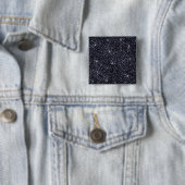 Elegante schwarze und silberne Glitter-Funkel-Hoch Button (Beispiel)