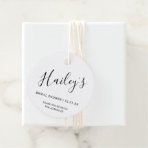Elegante schwarze und weiße moderne Bridal Shower