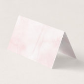 Elegante, schwarze Wasserfarbe Faltkarte Visitenkarten (Rückseite)