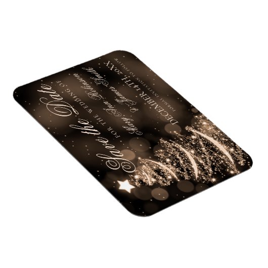 Elegante Schwarze Weihnachtsfeiern retten das Datu Magnet (Rechte Seite)