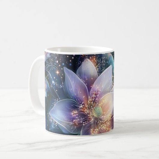 Elegante Schwarzer Kaffee-Tasse Kaffeetasse (Vorderseite Links)
