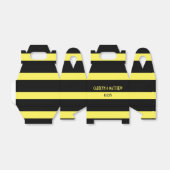 Elegante schwarzgelbe Streifen Hochzeit Geschenkschachtel (Ungefaltet)