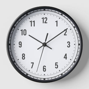 🕰️ elegante schwarzrömische Wall-Uhr Uhr