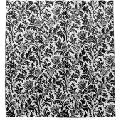 Elegante Schwarzweiss-Gewohnheit William Morriss Duschvorhang (Vorderseite)