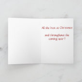 Elegante Schwarzweiss-Weihnachtskarte Feiertagskarte (Innenseite)