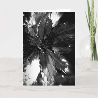 Elegante Schwarzweiss-Weihnachtskarte Feiertagskarte