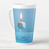 Elegante schwebende Kerze Milchtasse (Linke Ecke)