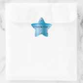 Elegante schwebende Kerze Stern-Aufkleber (Tasche)