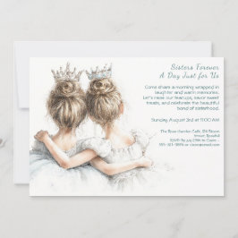 Elegante Schwestertage Einladung - Pastel Art