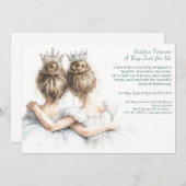 Elegante Schwestertage Einladung - Pastel Art (Vorne/Hinten)