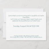 Elegante Schwestertage Einladung - Pastel Art (Rückseite)