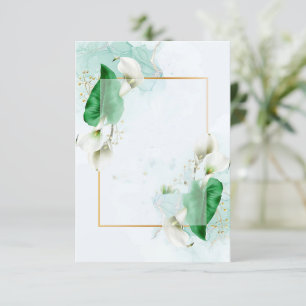 Elegante Schwielken-Hochzeit im Blankobudget Einladung